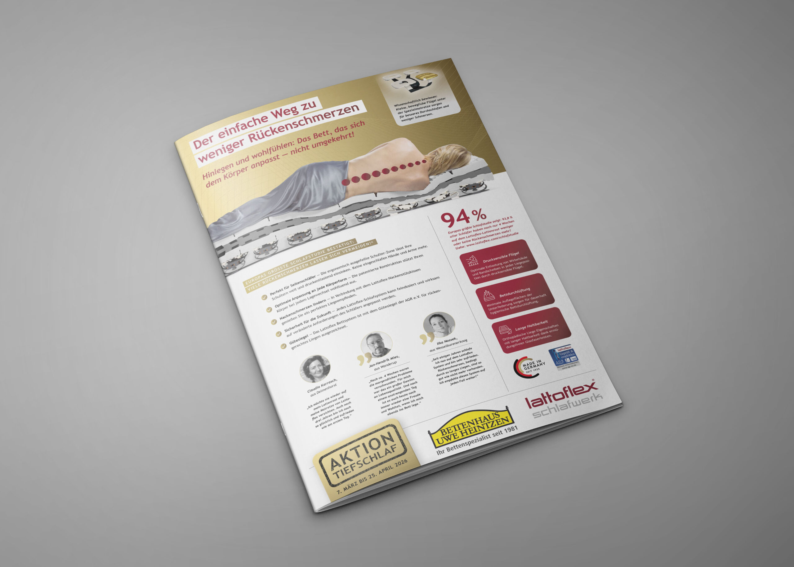 Lattoflex. - der einfache Weg zu weniger Rückenschmerzen